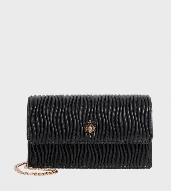 STARLITE Embellished Pleated Crossbody Bag
