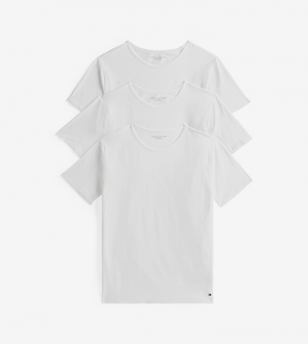 3-Pack Logo Detail Crew Neck Sleep Tops