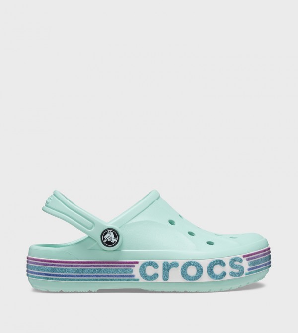 Buy Crocs Kids' Bayaband Rainbow Glitter Clog In Blue 6thStreet UAE