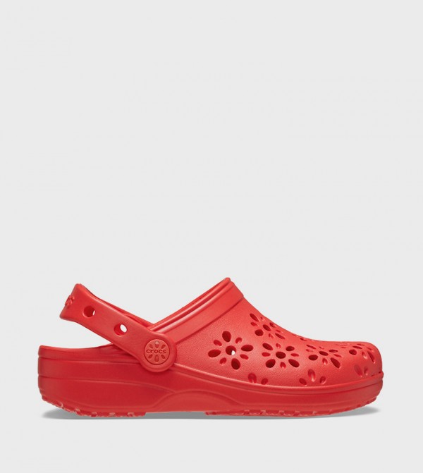 Toddlers' Classic Floral Cut Out Clog 