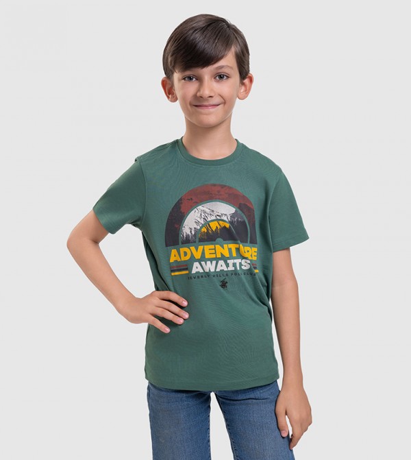 Printed Crew Neck T-Shirt