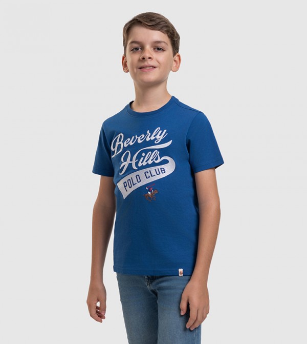 Monogram Embroidered Crew Neck T-Shirt
