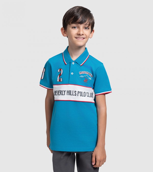 Logo Embroidered Short Sleeves Polo T-Shirt