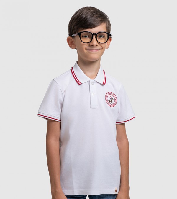 Logo Embroidered Short Sleeves Polo T-Shirt