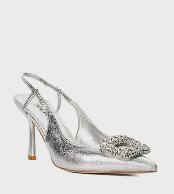CALENNA Embellished Slingback Pumps