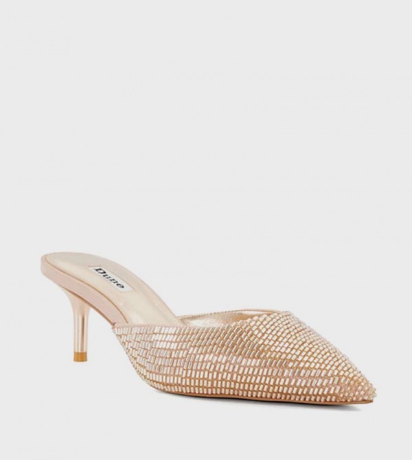 CALISE Embellished Pointed Toe Mules