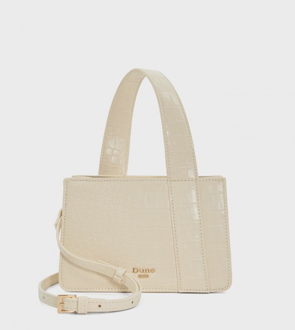 DELANIE Croc Textured Handheld Bag