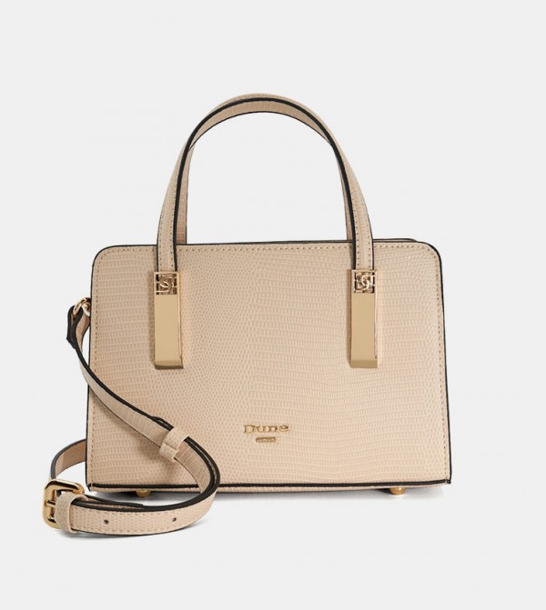 DINKIEDENBEIGH Textured Satchel Bag