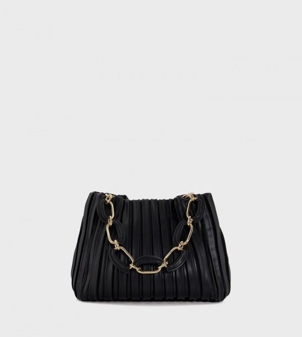 DOMINIE Pleated Shoulder Bag