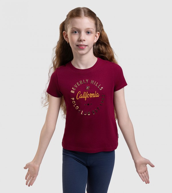 Embroidered Crew Neck T-Shirt