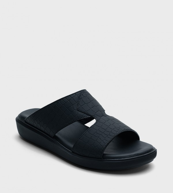 HAMISH Croc Textured Arabic Sandals