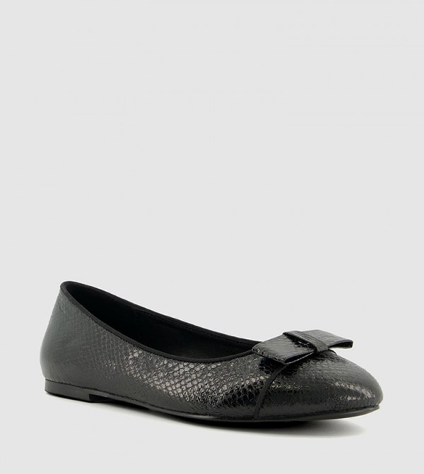 HAISLEY Textured Flat Ballerinas