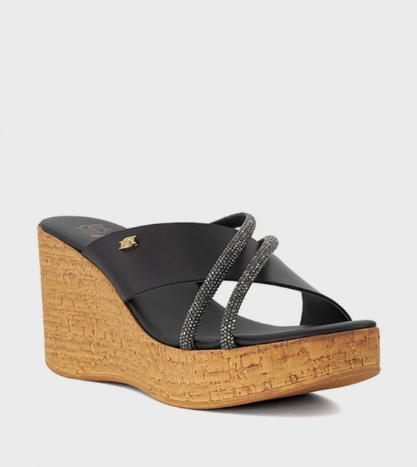 KALISE Embellished Wedge Heel Sandals