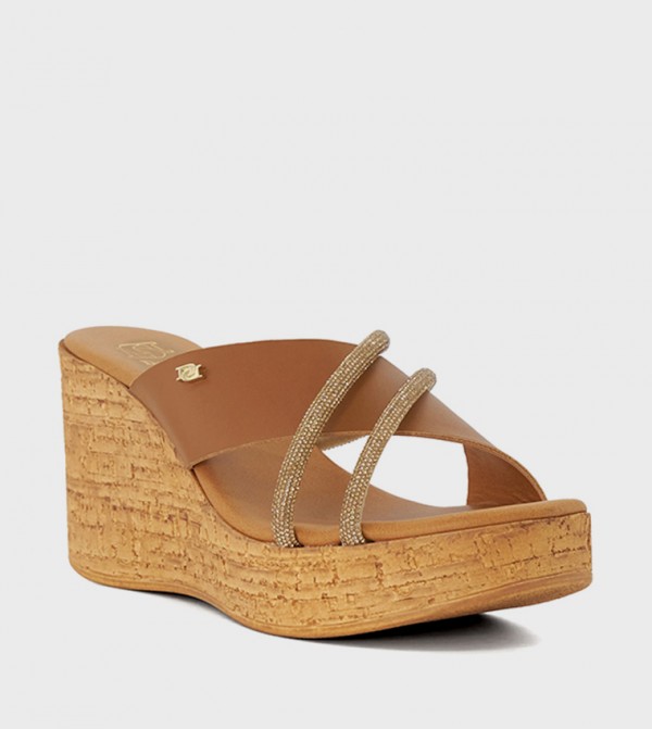 KALISE Embellished Wedge Heel Sandals