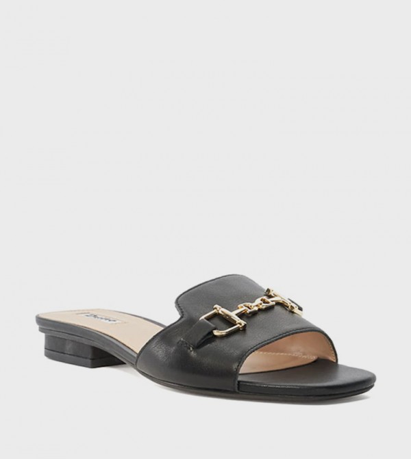 LATTIAS Metal Detail Flat Sandals