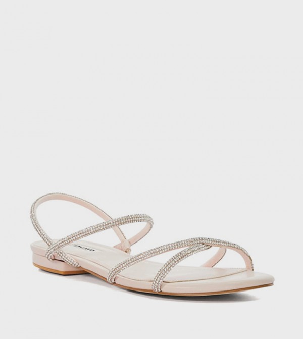 NIGHTTIME Embellished Flat Sandals