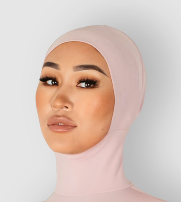 Solid Sleeveless Bodysuit with Hijab Cap
