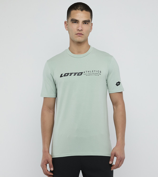 Logo Embossed Crew Neck T-Shirt