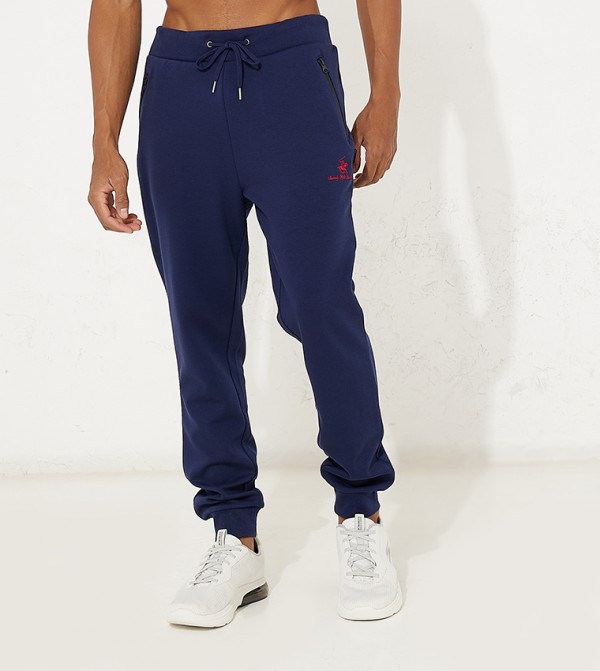 Logo Embroidered Regular Fit Joggers