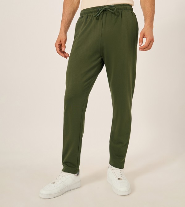 Eco Earth Slim Terry Open Hem Sweatpants