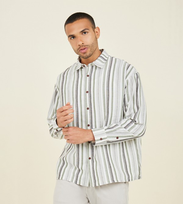 Premium Striped Oversized Shirt