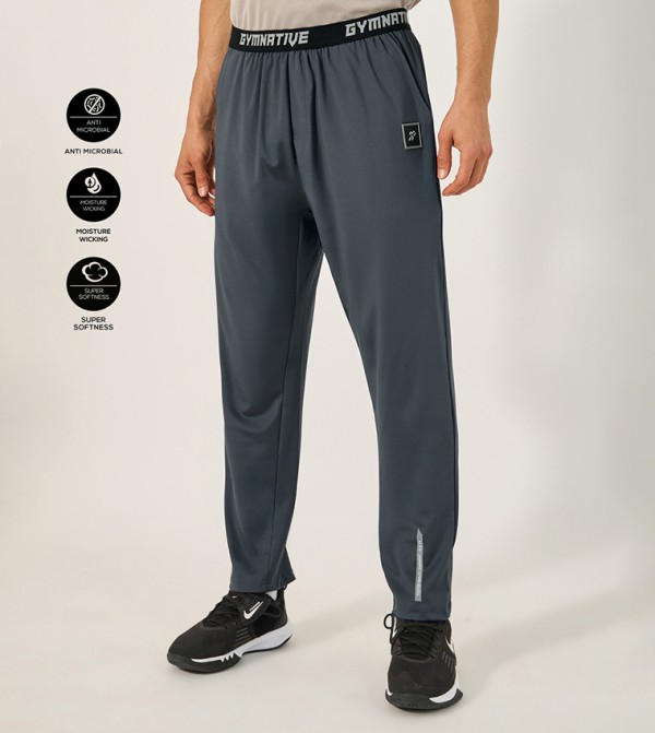 Badge Detail Slim Fit Track Pants