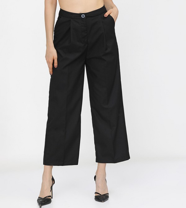 High Rise Flared Trousers