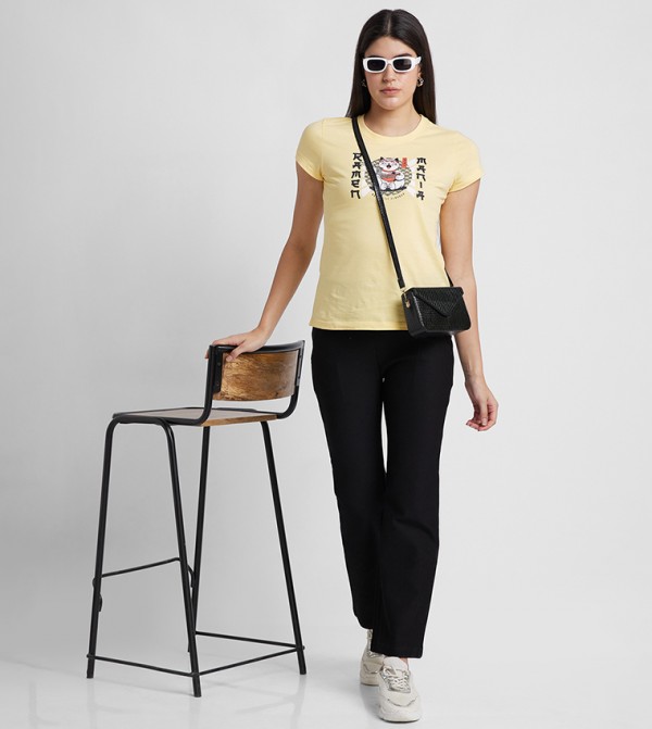 Solid High Rise Relaxed Fit Treggings