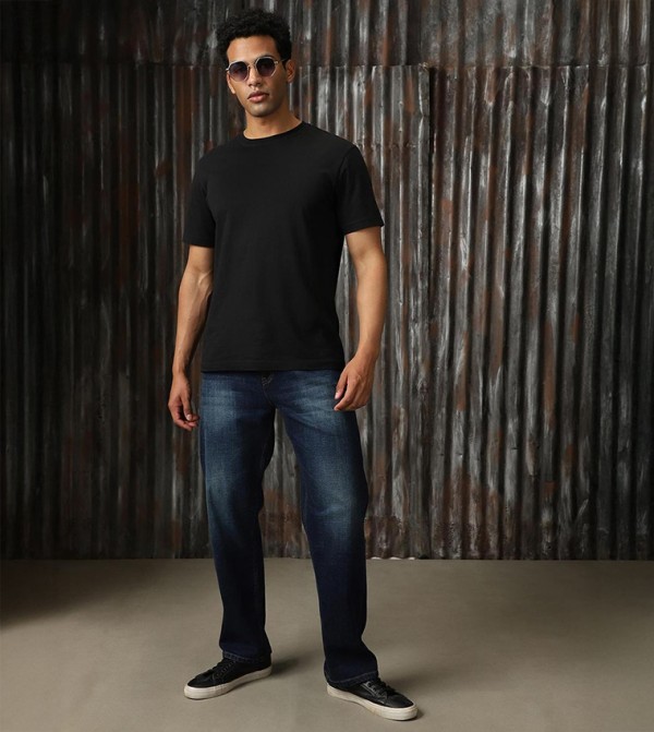 Mid Rise Regular Fit Faded Jeans