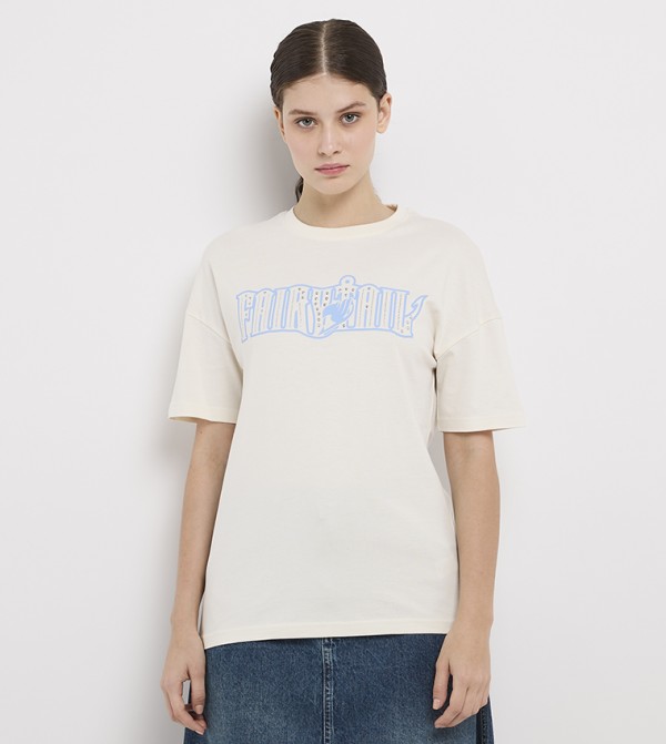 Fairy Tail Anime Printed Oversized T-Shirt