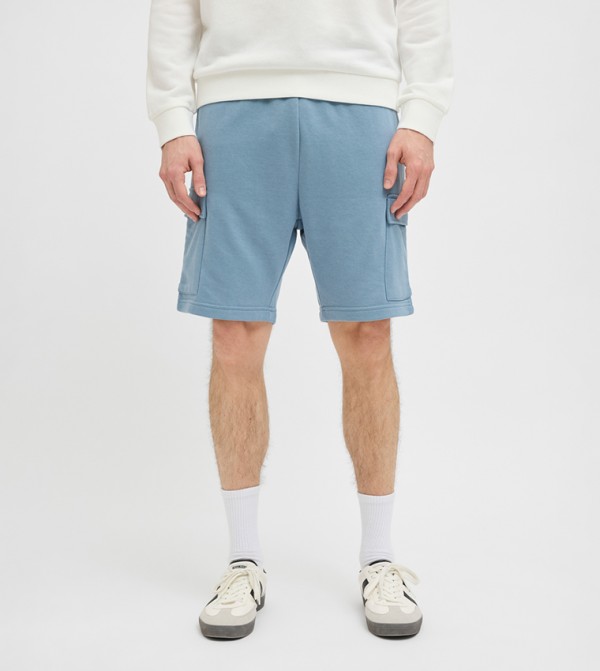 Regular Fit Cargo Shorts with Drawstring