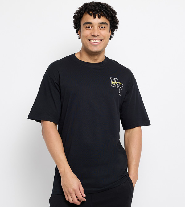 Back Printed Crew Neck Oversized T-Shirt