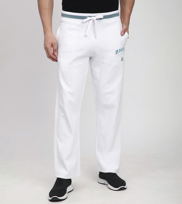 Logo Detail Straight Fit Pants