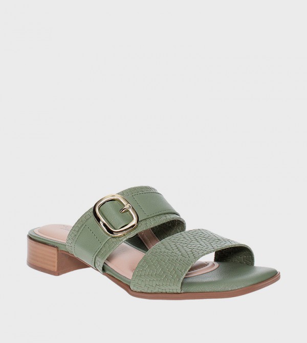 ZEN Textured Heeled Sandals