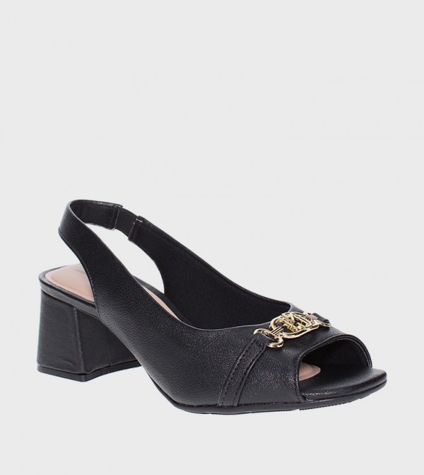GROVE Metal Detail Slingback Pumps