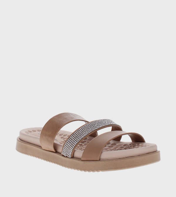 JORAD Embellished Strappy Flat Sandals