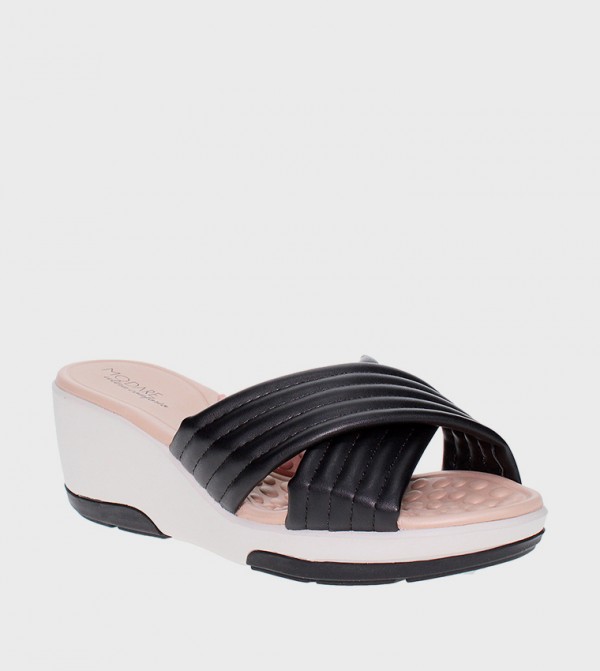 MAPLE Quilted Wedge Sandals