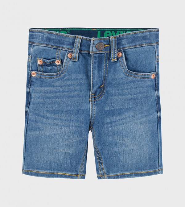 Buy Levi's Kids 501 Button Closure Original Denim Shorts In Light