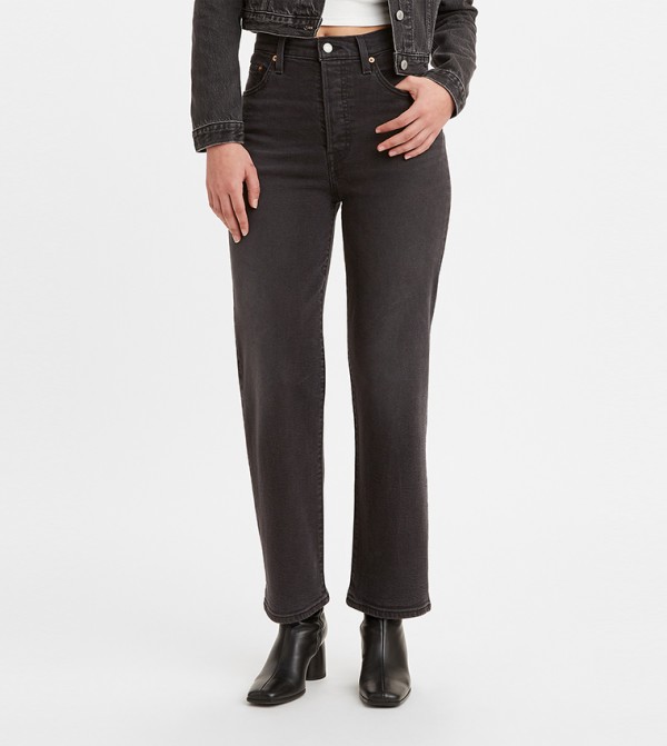 RIBCAGE Ankle Flared Jeans