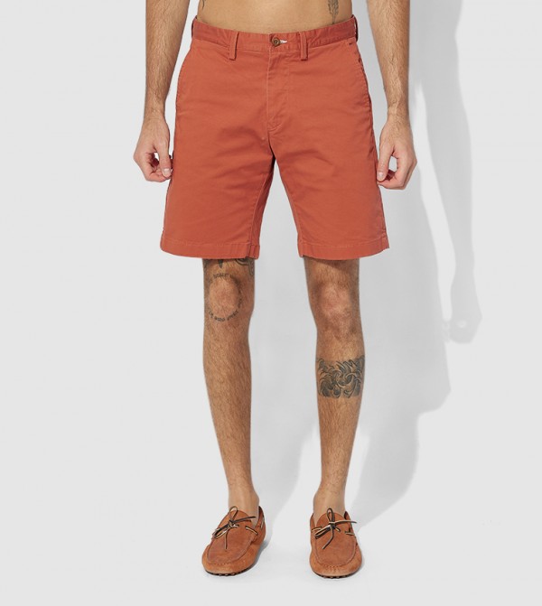 Hallden Slim Fit Twill Shorts