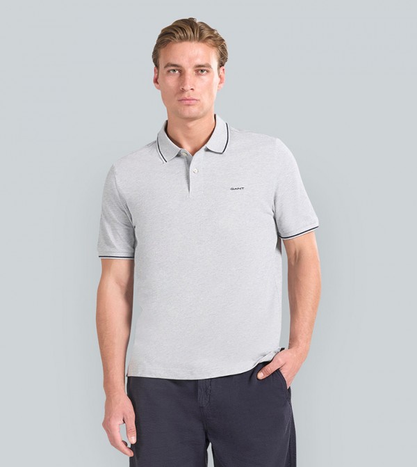 Contrast Tipping Pique Polo T-Shirt