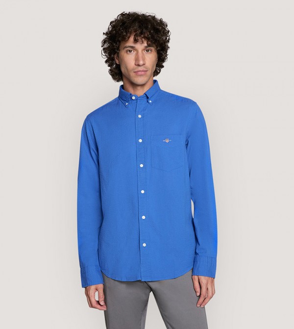 Seersucker Long Sleeves Shirt