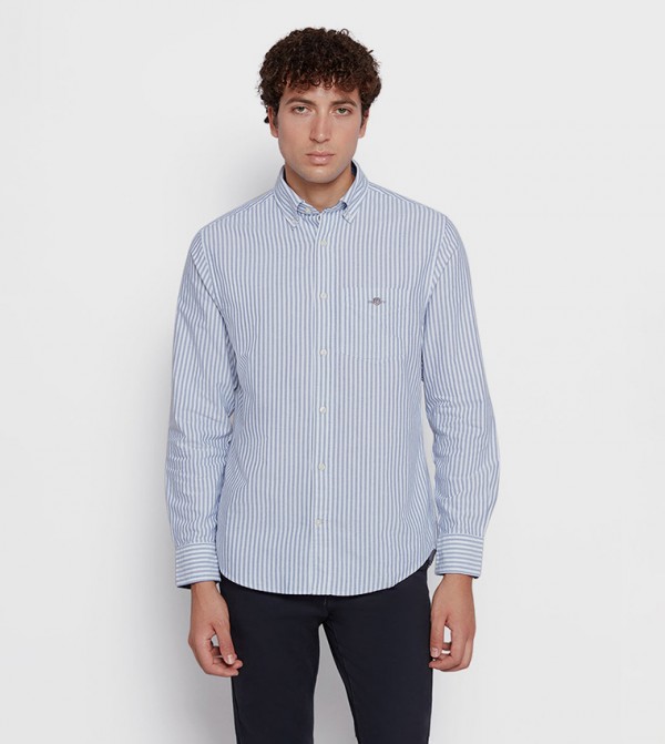 Striped Long Sleeves Oxford Shirt