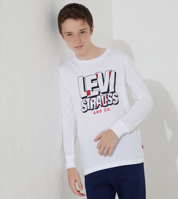 Cartoon Block Letter Logo T-Shirt