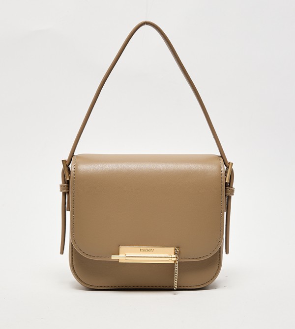 BIANCA Textured Flap Crossbody Bag