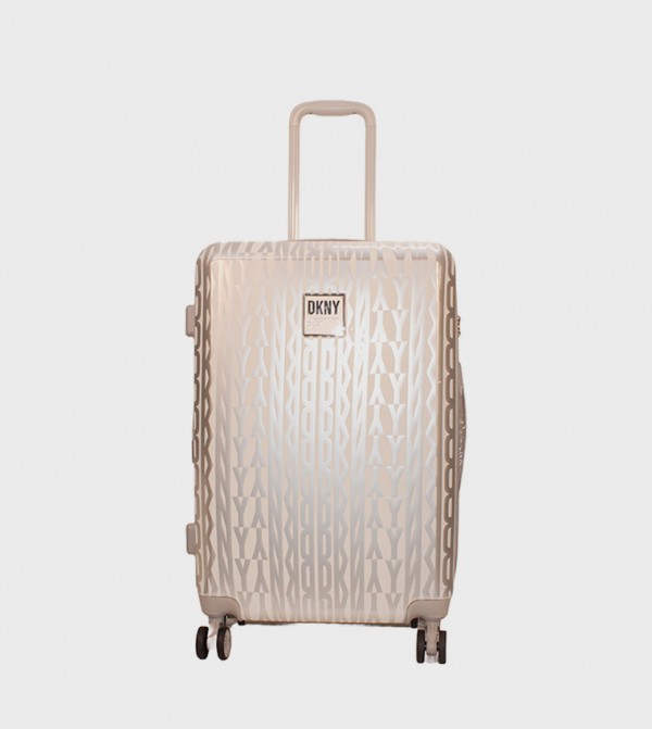 GLITZ GLAM Logo Printed Medium Trolley Bag, 68.6cm