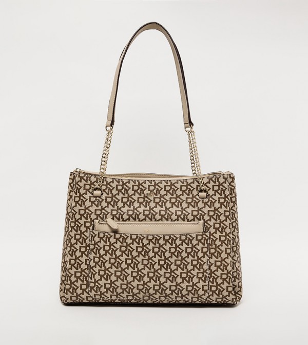 BRYANNA Monogram Printed Convertible Shoulder Bag
