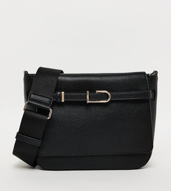 PENELOPE Textured Flap Crossbody Bag
