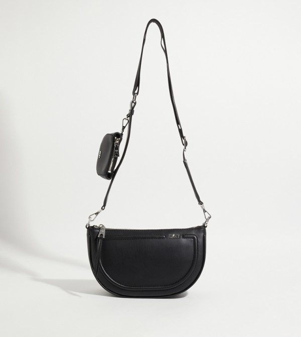 Buy Dkny Logo Detail Crossbody Bag With Coin Pouch In Black 6thStreet