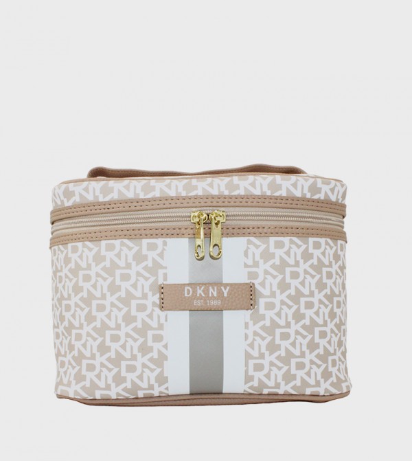 SIGNATURE STRIPE ORIGINAL Monogram Printed Cosmetic Bag